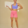 Top Fitness Nadador Lilás - Top Feminino para academia e treino com Bojo Removível