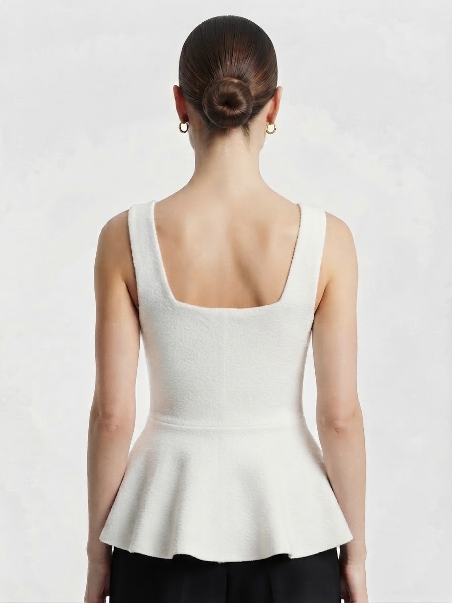 Blusa de Tricô Breeze Branca - Imagem 6