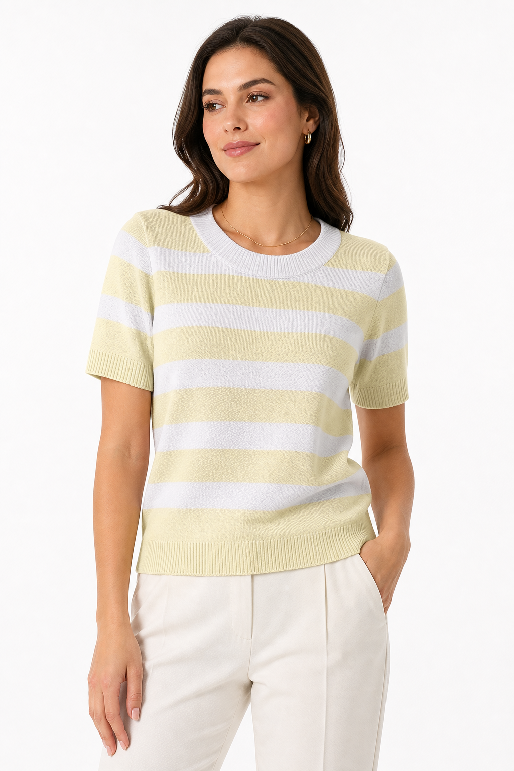 Blusa de Tricô Nyara Amarela - Imagem 4